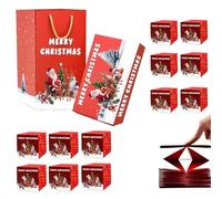 Kixolazr Noël Boîte à Surprise,Boîte Enveloppe Rouge Rebondissante Noël - Coffret Cadeau pour Enveloppes Rouges Cérémonies Fêtes Mariages Anniversaires Souvenirs