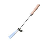 Kixolazr Outil Désherbeur,2 en 1 Robuste Ergonomique en Métal - Râteau Désherbeur Pelle de Jardin,pour Désherbage Déracinement Ameublissement Sol Plantation Extérieur