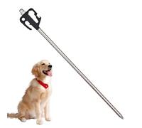 Kixolazr Piquet d'attache pour Chien, Pieu de Fixation pour Câble Canin, Accessoires pour Animaux Robuste en Alliage d'Aluminium pour Extérieur, Jardin, Parc, Plage et Enclos de Jeu