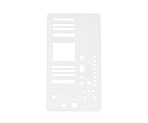 Kixolazr Pochoirs Calendrier Pour Planneuses - Pochoir Planificateur Journal - Règle Pointillée pour Bannières Listes Étampes Lettrage Signet Dessin Planification Carnet Loisirs Créatifs