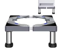 Kixolazr Support de machine à laver Base réglable pour machine à laver Support de sèche-linge en acier inoxydable Piédestal Support de machine à laver robuste Support pour -réfrigérateur
