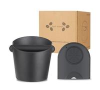 Kixolo Knock Box Bac a Marc de Cafe avec Amovible Tige Percussion, Tamping Mat, 10 sacs, Barista Accessoire, accessoires pour marc de café, Boite a Marc de Cafe pour Récupérateur Marc de Café