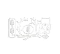 KIXZSAZ 1 ensemble alliage timbre Portable mignon dessin animé professionnel réutilisable lavable Thanksgiving noël Halloween carte faisant Die, Type 1