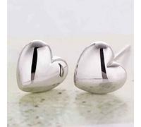 KIXZSAZ 1 paire femmes coeur forme oreille boucles d'oreilles anniversaire Piercing petits goujons Festival bijoux décoration accessoires, argent