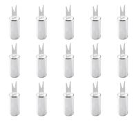 KIXZSAZ 15 fourchettes à fruits en acier inoxydable, support à maïs pour barbecue, poignée antirouille, idéal pour les fêtes, porte-épis de maïs