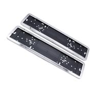 KIXZSAZ 2 pièces Cadre de Plaque d'immatriculation composant extérieur Cadres de Supports Composants Fixation adaptés à l'europe Russie