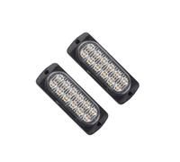 KIXZSAZ 2 pièces LED stroboscope Super lumineux lampes Grille clignotant barre lumineuse feu arrière balise lampe feux de circulation Auto accessoires, Lumière jaune