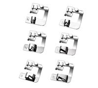 KIXZSAZ 6 Pièces Pied Étroit Hemmer Installation Machine À Coudre Large Couture Accessoire Artisanat Fonctionne pour La Maison