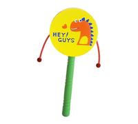 KIXZSAZ à Main avec Clochette - Jouet Musical éducatif Exceptionnel - Stimule l'engagement et l'apprentissage Actif - Percussions rythmiques - pour Adultes , Dinosaure , 15 x 8 cm