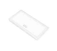 KIXZSAZ ABS verre voiture pare-soleil maquillage miroir remplacement réglable USB charge automobile cosmétique miroirs partie accessoires, Blanc