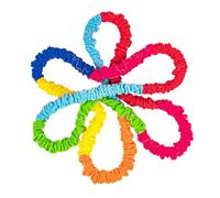 KIXZSAZ Accessoire élastique en Polaire pour Jeux d'intégration enfantine : Doux, Extensible, sûr et Multicolore. Crée Une Bordure Extensible Qui Encourage la coopération de Groupe. Accessoire, 4m