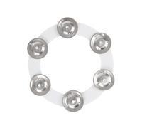 KIXZSAZ Accessoires de percussion portables avec cymbales, tambourin Ching, outil musical facile pour la danse et le chant, accessoires de percussion portables, 6 cloches en laiton