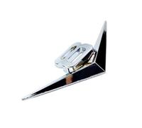 KIXZSAZ Accessoires de Voiture élégants emblème Badge Autocollant pour Voitures Cool Accessoires pour Voiture en Alliage de Zinc Autocollant emblème V8 Badge décalcomanie, V8: Argent