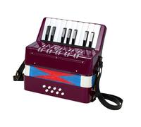 KIXZSAZ Accordéon à 17 Touches et 8 Basses, Instrument de Musique encourageant Les Enfants à apprécier la Musique et développer Leurs compétences. Sa Prise en Main est , Violet , 23 x 10 x 23 cm