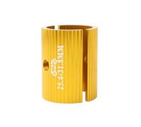 KIXZSAZ Adaptateur de diamètre de Guidon de vélo, Manchon et Joint, en Alliage d'aluminium léger, Solide et Durable, Outil de Conversion pour Guidon de VTT, Or, 25.4-31.8 mm