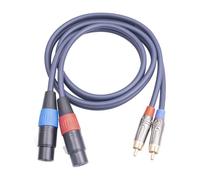 KIXZSAZ Adaptateur/répartiteur audio double XLR vers câble offrant un signal optimal pour la connexion d'équipements audio d'ordinateur et de home cinéma. Interconnexion de
