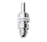 KIXZSAZ Adaptateur robuste en aluminium pour raccord de réservoir de carburant, filetage mâle flasque vers embout cannelé. Installation facile et durable. , 8AN-3/8