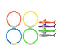 KIXZSAZ Anneaux de plongée en Piscine durables Enseignant pour aux Enfants Les compétences de Natation Tout en s'amusant dans Un Environnement Aquatique, conçus pour Ajouter du