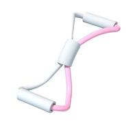 KIXZSAZ Appareil d'étirement en forme de 8 pour embellir le, étirer le et se muscler. Corde élastique pour yoga et fitness, Rose et gris, 22 x 20 cm