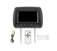 KIXZSAZ Appuie-tête de Voiture avec écran 7 Pouces Noir pour Un Confort d'utilisation Optimal. Menu multilingue Disponible permettant de connecter Deux Sources vidéo simultanément. Idéal pour Le