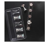 KIXZSAZ Appuyez sur le support d'ongle nouveauté différente résistant Pour aux chocs robuste léger Durable longue durée de vie perle feuille de pratique, Argent