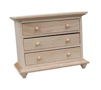 KIXZSAZ Armoire Miniature, charmantes Tables de Chevet en Bois pour Maison de poupée à l'échelle 1/12, invitant Les Enfants à Explorer des Mondes fantastiques, Table d'appoint avec tiroir pour Maison