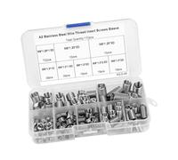 KIXZSAZ Assortiment d'inserts filetés spiralés Portables M6 M8 pour la réparation de filetages, en Acier Inoxydable, améliorant la durabilité et longévité. Assortiment d'inserts pour réparation