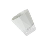 KIXZSAZ Auto arrosage fleur pot de fleurs automatique jardin en plastique double couche jardinière absorbant l'eau cordon maison jardinage, Gris/S