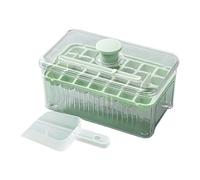 KIXZSAZ Bac à glaçons avec couvercle, retrait facile de la glace, anti-poussière, résistance Pour aux basses températures et pelle à glace pratique pour retirer la, tapez+1, 28 grilles