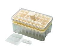 KIXZSAZ Bac à glaçons avec couvercle, retrait facile de la glace, anti-poussière, résistance Pour aux basses températures et pelle à glace pratique pour retirer la, tapez+4, 56 grilles