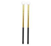 KIXZSAZ Baguettes de timbales de qualité supérieure avec tête en feutre, ensemble de maillets en alliage durable, idéal pour les étudiants et les professionnels de la, or, 39.7 x 3.6 x 1.5 cm