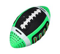 KIXZSAZ Ballon d'entraînement de Rugby pour Enfants, Ballon de Football américain Officiel, Rugby américain Officiel, améliorant la Coordination et la préhension, Vert, 11 x 22 cm