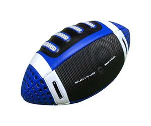 KIXZSAZ Ballon d'entraînement de Rugby pour Enfants, Ballon de Football américain Officiel, Rugby américain Officiel, améliorant la Coordination et la préhension, Bleu, 11 x 22 cm
