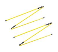 KIXZSAZ Bâtons d'alignement de Golf, indicateur de Direction pour l'entraînement au Golf, Pratique de la visée, amélioration de la mécanique du Swing Complet, équipement, Jaune, 122 cm
