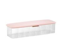 KIXZSAZ Boîte de rangement de câble de données de bureau organisateur en plastique anti-poussière gestion du cordon d'alimentation maison bureau papeterie mallette de tri, Or rose