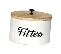 KIXZSAZ Boîte de Rangement Efficace pour sachets de thé, Pot à Sucre et à café idéal, conçu pour et protéger Vos Aliments dans Un Style Rustique et élégant. Boîte Cuisine avec Couvercle