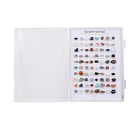 KIXZSAZ Boîte éducative de Collection de Roches et Pierres précieuses Développer Les Jeunes Esprits âgés 8 à 12 Ans grâce à la Science Inspirer l'imagination Occasions Cadeaux applicables