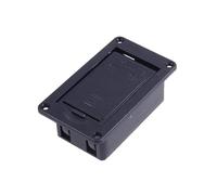 KIXZSAZ Boîtier de pour pile 9V pour guitare, basse et ukulélé. Compatible avec les micros actifs. Montage plat. Accessoire pour de musique.