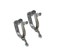 KIXZSAZ Bottes de cowboy robustes et antirouille pour hommes, idéales pour la compétition et les loisirs équestres. Fabriquées en acier inoxydable, elles sont dotées d'une