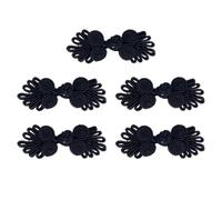 KIXZSAZ Boutons grenouille chinois artisanaux, véritables bijoux textiles, qui apportent une touche d'élégance intellectuelle et de charme classique à toutes vos tenues. Ces, Noir
