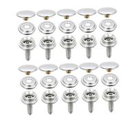 KIXZSAZ Boutons-pression et vis de fixation robustes avec caractéristiques en acier inoxydable pour bâches en toile et besoins de rembourrage. Outil de pose de capuchons pour