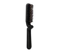 KIXZSAZ Brosse à barbe miniature en poils de sanglier, format compact idéal pour les voyages. Idéale pour faire briller les poils. Brosse à artificiels pour répartir le sébum, lubrifier chaque