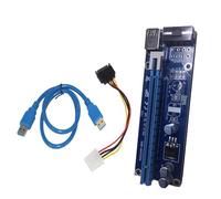 KIXZSAZ Câble d'extension USB 0 PCI-E avec 3 condensateurs solides FP pour une alimentation graphique sécurisée. Utilisation d'un câble USB 3.0 comme rallonge. Adaptateur 1x vers 16x.