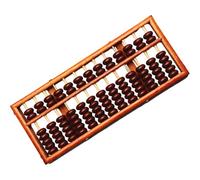 KIXZSAZ Calculatrice Chinoise Classique, boulier en Bois à 13 Chiffres, Jouet éducatif, Collection d'abécédaires Amusants pour Adultes et Enfants, abécédaire à 13 colonnes pour Adultes et Enfants,