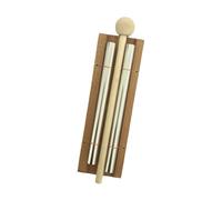 KIXZSAZ Carillon de pleine conscience, instrument de percussion, carillon à main, cadeau pour enfants et séances de yoga, éolien en alliage et bois, jouet éducatif pour la, 2 tons