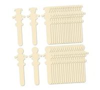 KIXZSAZ Ces bâtons d'artisanat en bois présentent de charmantes tranches de bois rustiques de dessin animé. Des découpes en vierges à faire soi-même