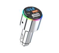 KIXZSAZ Chargeurs de Voiture Rapides Technologie de Traitement à Double cœur pour Une réduction Intelligente du Bruit Adaptateur Radio FM Bluetooth sans Fil