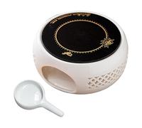 KIXZSAZ Chauffe-théière en céramique, compatible avec un socle chauffant, support pour théière, chauffe-cafetière, accessoire pratique pour votre espace