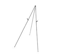 KIXZSAZ Chevalet de Sol Pliable en métal, trépied Portable, idéal pour la Peinture et Les Arts Plastiques, en intérieur comme extérieur. Support pour Affiche de 160 cm (63 Pouces), Noir, réglable.