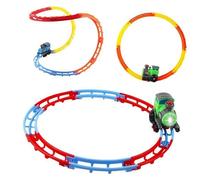KIXZSAZ Circuit de Train coloré pour Enfants : Un Jeu de Course interactif et Amusant Qui Encourage l'activité Physique.